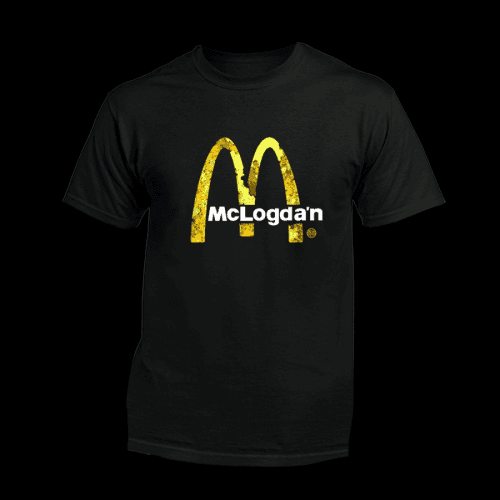 DMS - Tričko McLogdán - Muž, Čierna, S