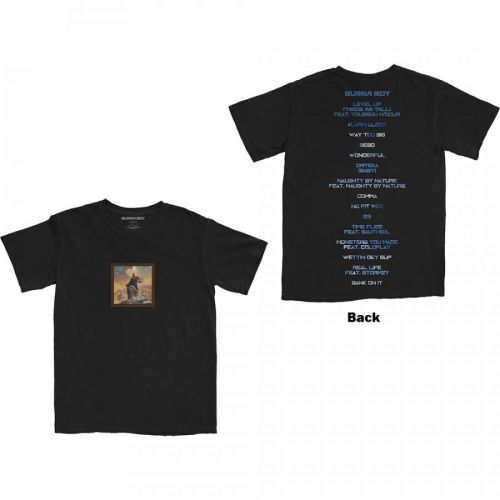 Burna Boy - Tričko Album Tracks - Unisex, Čierna, XL