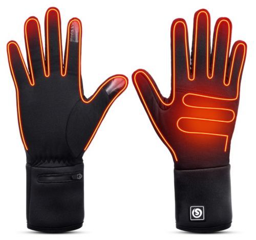 Bezdoteku Vyhrievané rukavice na prechádzky unisex čierne Savior veľ. M/L