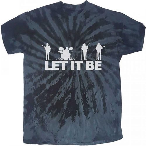 The Beatles - Tričko Let It Be Silhouette - Unisex, Čierna, XL