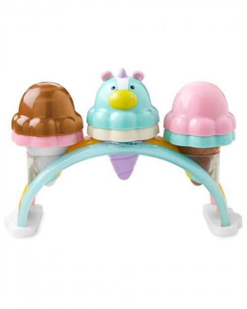 SKIP HOP ZOO Zmrzlinová súprava stohovacia s meniacimi sa farbami Sweet Scoops 2r+