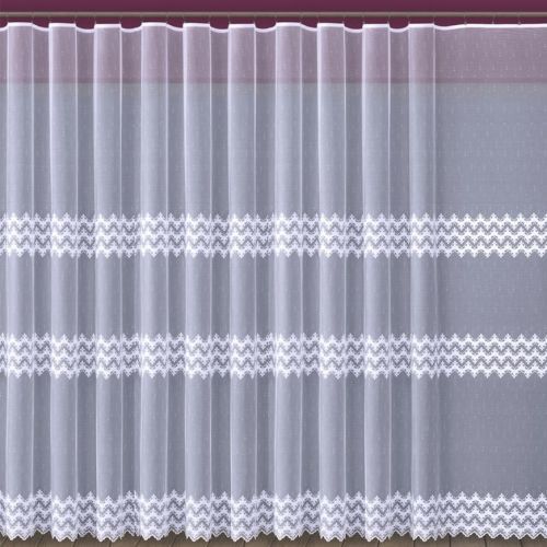 Žakarová záclona 618D363/150 biely. Tovar na mieru