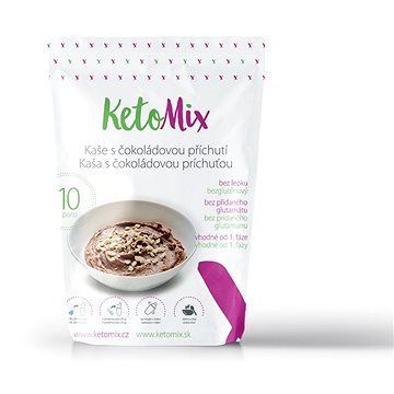 KetoMix Proteínová kaša 280 g (10 porcií) – s čokoládovou príchuťou