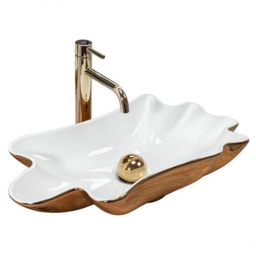 REA - Umývadlo na dosku Infinity White Gold REA-U3400