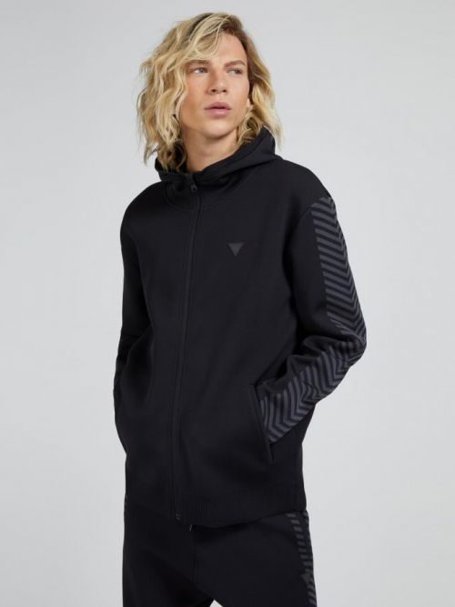 Pánska mikina U1BA61ZZ04Q - JBLK - Čierna - Guess čierna S / M