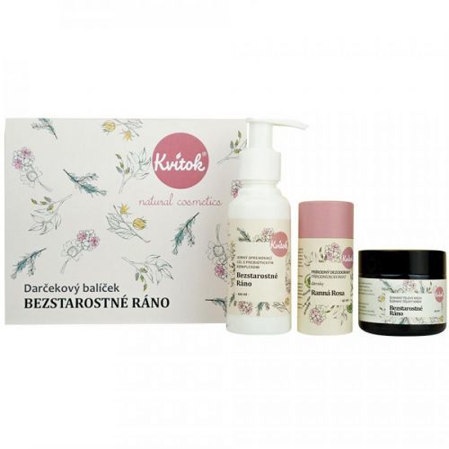 KVITOK Bezstarostné ráno Telový krém 60 ml + Sprchový gél 100 ml + Dezodorant 42 g