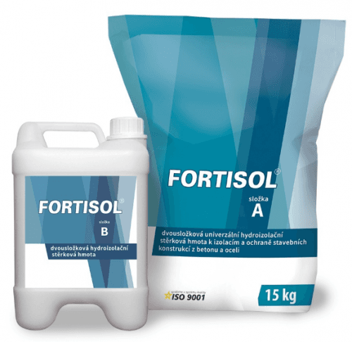 FORTISOL - Hydroizolačná mrazuvzdorná hmota šedá 20 kg(A+B)