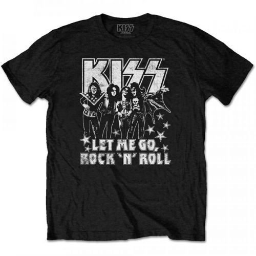 Kiss - Tričko Let Me Go - Unisex, Čierna, S