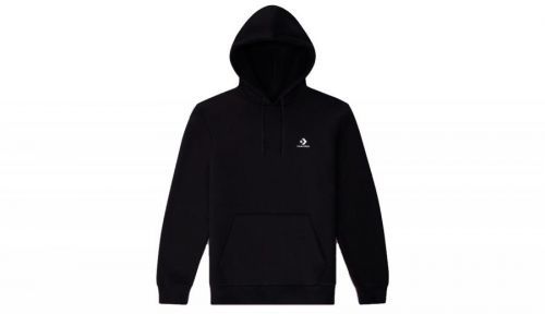 Converse Embroidered Star Chevron Pullover Fleece Hoodie čierne 10019923-A01