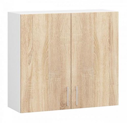 Kuchyňská závěsná skříňka W 80cm D2 H720 Artus bílá/sonoma