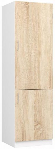 Skříň na vestavnou chladničku S 60cm Artus bílá/sonoma