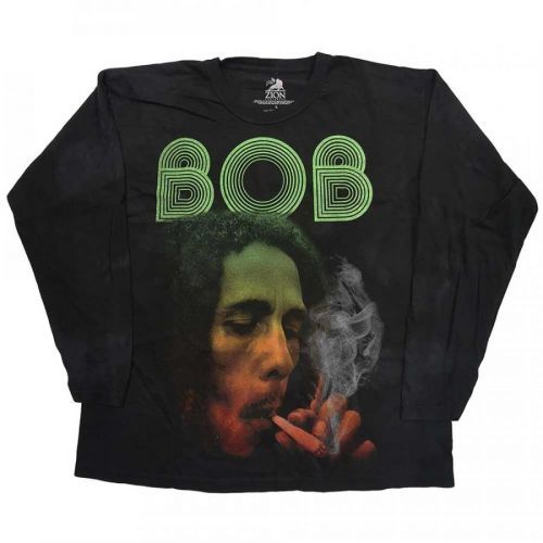 Bob Marley - Tričko s dlhým rukávom Smoke Gradient - Unisex, Čierna, 5XL