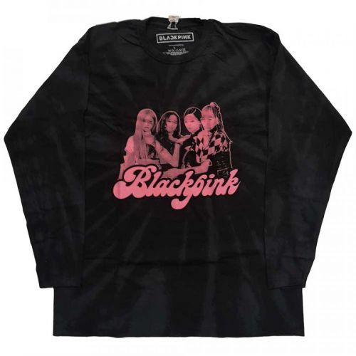 Blackpink - Tričko s dlhým rukávom Photo - Unisex, Čierna, S