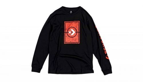 Converse Half Court Long Sleeve Tee čierne 10022296-A01