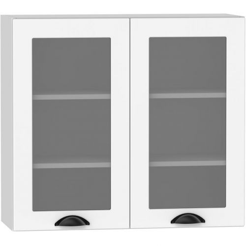 Kuchynská skrinka Adele Ws80 Biely hrášok/Biely