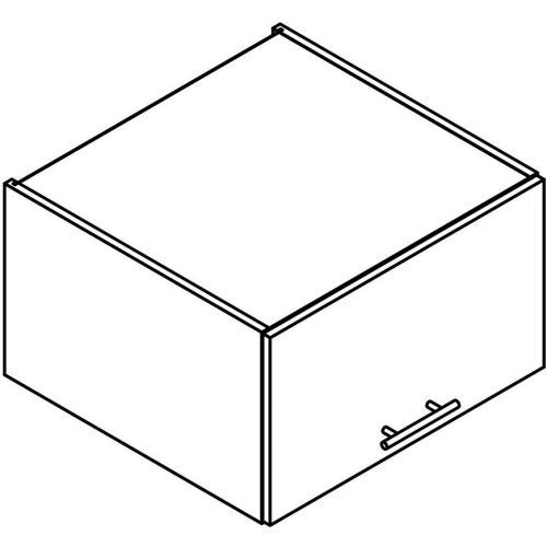Kuchynská skrinka Adele W60okgr / 560 Šedá Mat/Biely