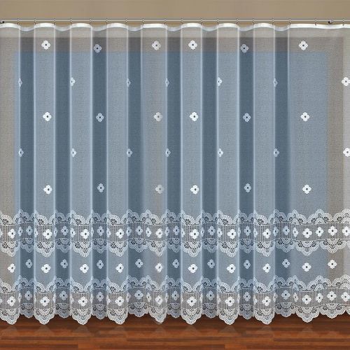 Žakarová záclona 351280 biela 150. Tovar na mieru