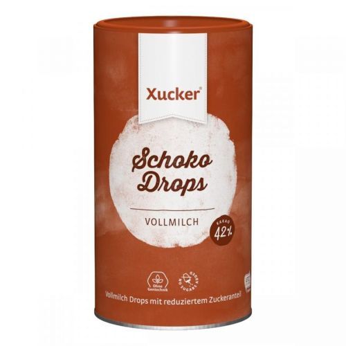 Xucker Whole milk chocolate drops 200 g