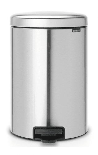 Pedálový odpadkový kôš otiskuvzdorný Newlcon Brabantia matný oceľový 20 l