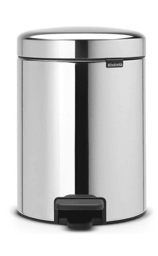 Pedálový odpadkový kôš Newlcon Brabantia lesklý oceľový 5 l