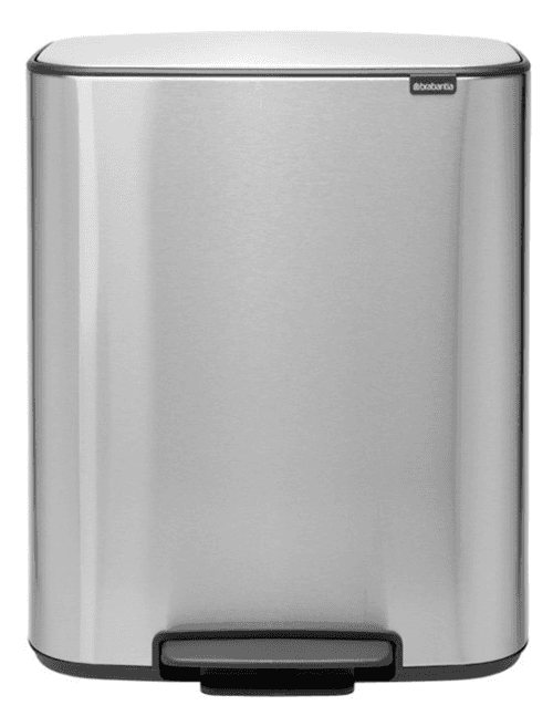 Pedálový odpadkový kôš Bo Brabantia matný oceľový 60 l