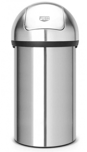 Odpadkový kôš push Bin Brabantia matný oceľový 60 l