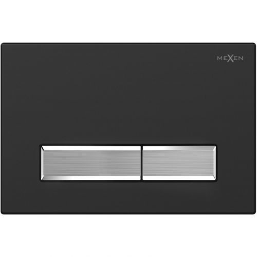 WC tlačítko Mexen Fenix 09 - 600997 černé/chrom