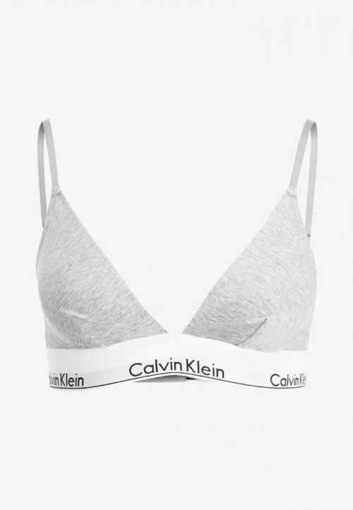 Podprsenka bez kostice QF5650E - 020 - šedá - Calvin Klein šedá XS