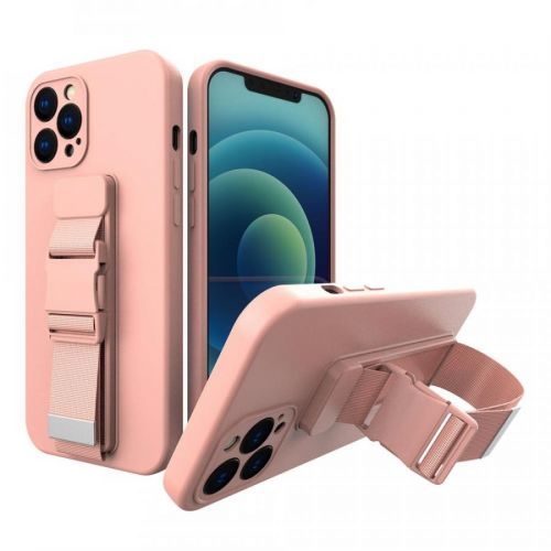 MG Rope silikónový kryt na Samsung Galaxy A12, svetlomodrý