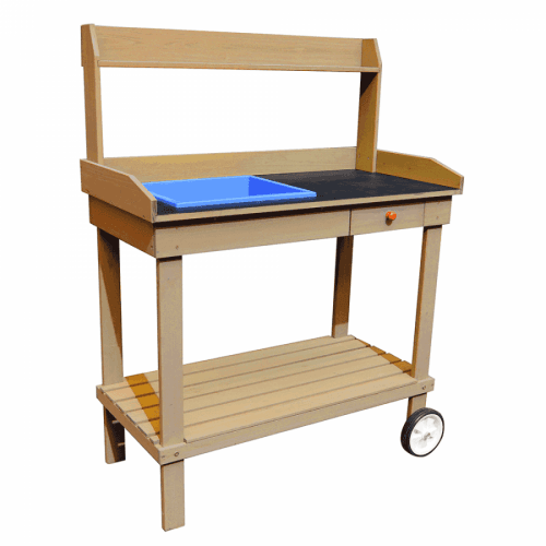 Zahradní pracovní stůl, dřevo / hnědá, Bardy