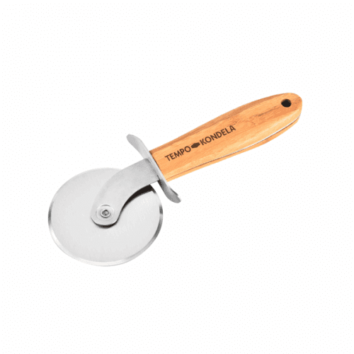 Kráječ na pizzu, přírodní, nerezavějící ocel/bambus, SALKY