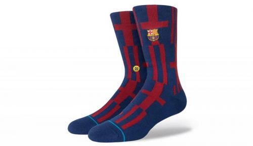 Stance Futbol Club Barcelona Banner Crew Socks modré A558D21FCB-NVY