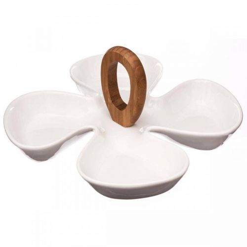 Porcelánová dělená miska bílá