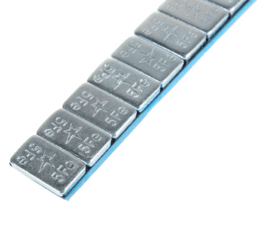 Szczepan Samolepiace závažie silver Round 60g pasik (5g) 100ks