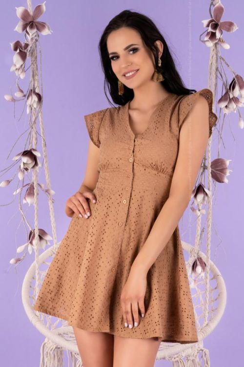 Dámske šaty model P44205 - Merribel ťava S
