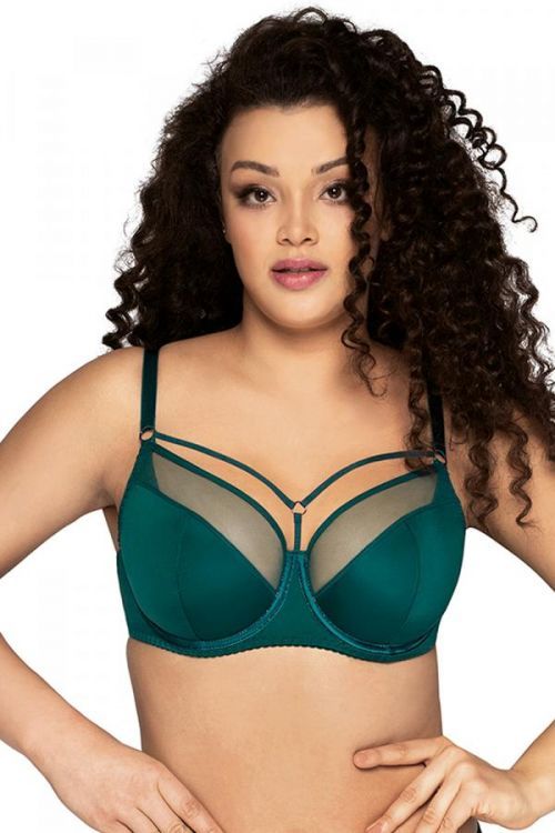 Polovystužená dámska podprsenka semi soft Ava 1030/1 Emerald emerald/odd.zelená 65J