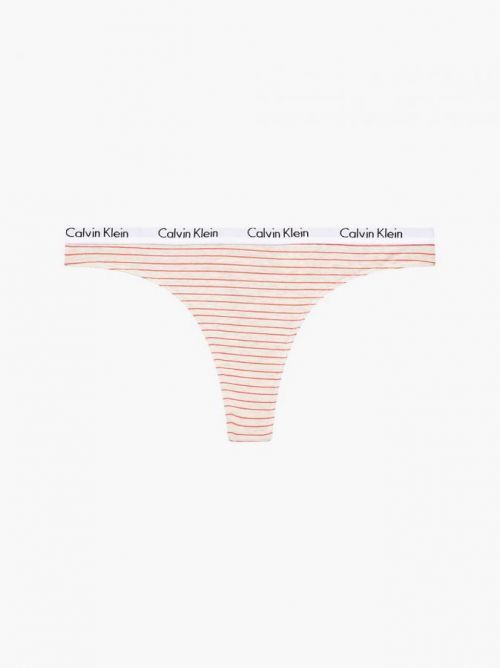 Tangá D1617E - WAN - béžová s prúžkom - Calvin Klein béžová XS