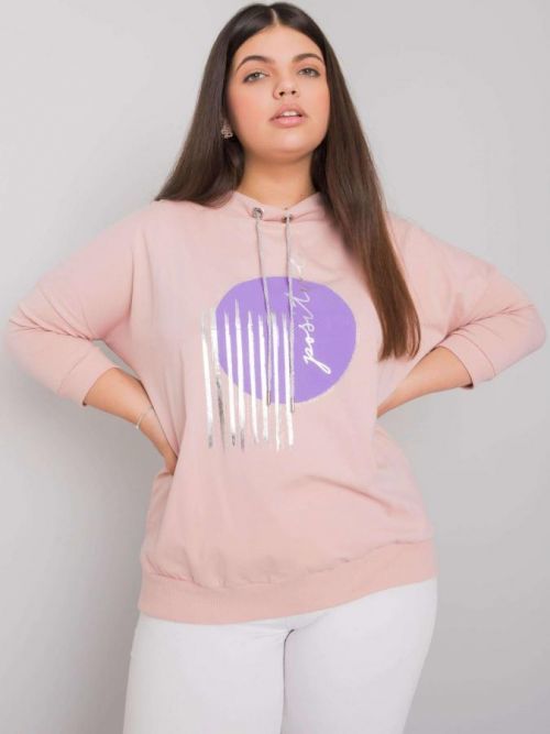 RUE PARIS Svetlá khaki velúrová súprava jedna veľkosť