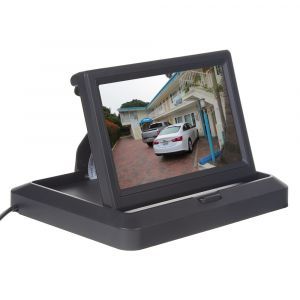 Výklopný monitor 12V / 24V - 5" na palubnú dosku čierny