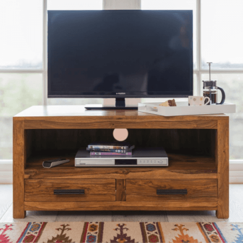 indickynabytok.sk - TV stolík Rami 97x56x46 indický masív palisander
