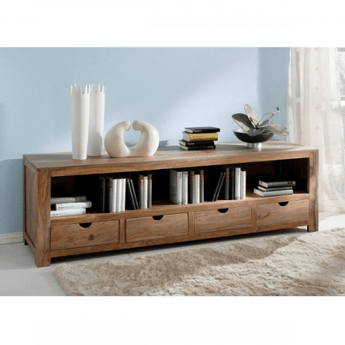 indickynabytok.sk - TV stolík Amba 160x50x45 indický masív palisander