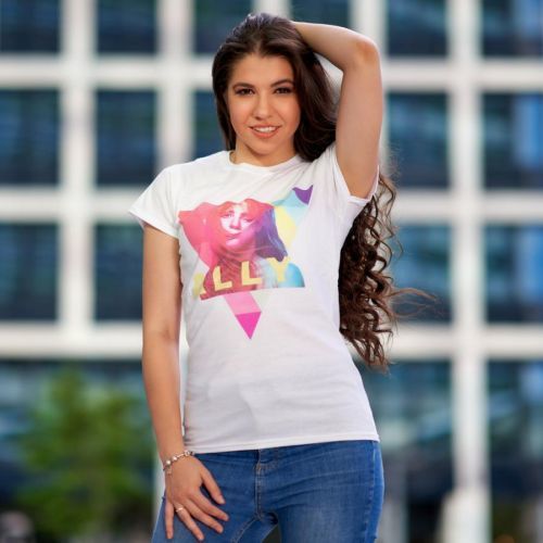 Lady Gaga tričko Ally geo triangle Biela XL