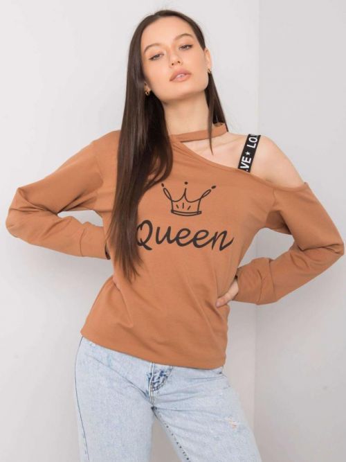 Dámska veľblúdi blúzka s výrezom S / M