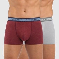 Pánske bio boxerky 2 ks DIM GREEN EcoSMART BOXER 2x - DIM - vínová M