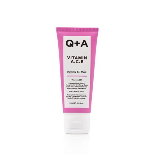 Q+A Antioxidačné maska s vitamínmi A, C, E (Warming Gel Mask) 75 ml