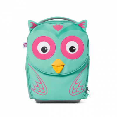 Detský cestovný kufrík Affenzahn Owl - Turquoise