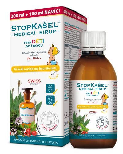 Simply You STOPKAŠEL Medical sirup OD 1 ROKU 200+100ml NAVÍC