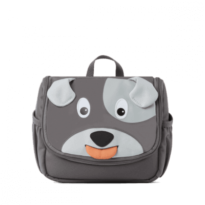 Detská kozmetická taštička Affenzahn Dog - Grey