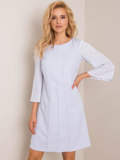 Elegantné svetlo modré šaty 36