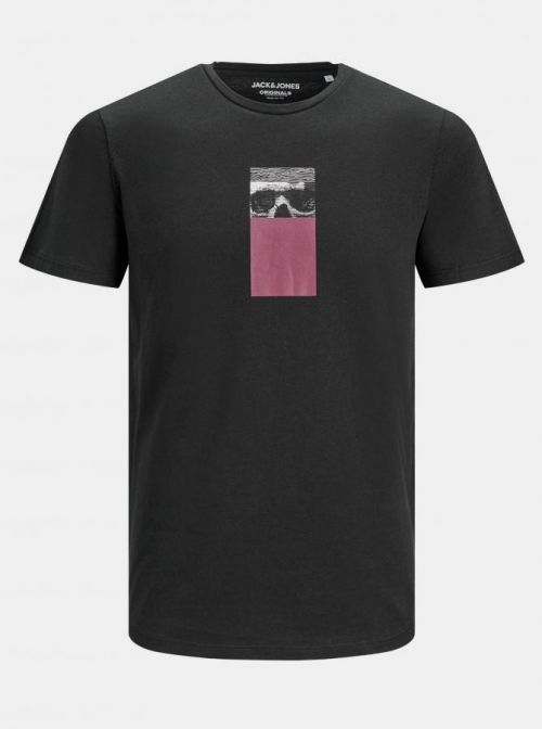Tričká s krátkym rukávom pre mužov Jack & Jones - čierna